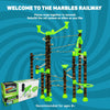Marble Genius Marble Rails Swings & Catches Set: 8 Piece Marble Run (4 Swings, 4 Catches), Add-on for Marble Rails Building Sets, with Online App and Full-Color Instructions, Ages 8 and Up